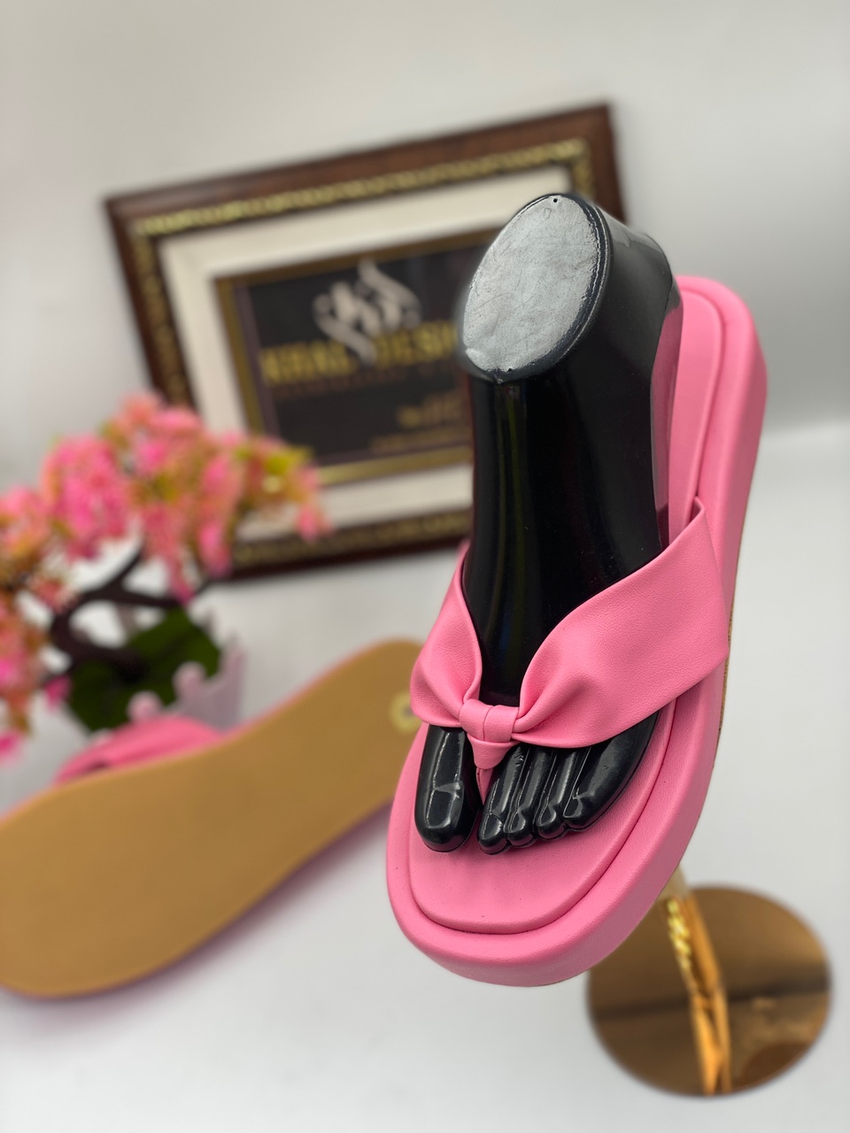 Classic Pink Platform Slippers